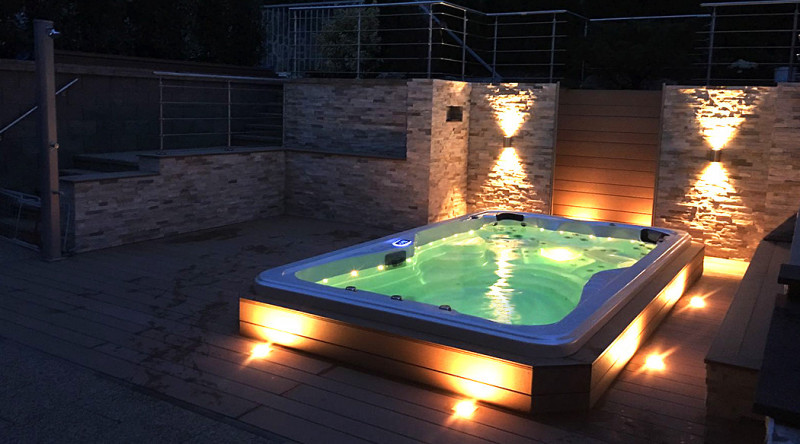 Swimspa Canadian Spa Mollus ugradbeni masažni bazen